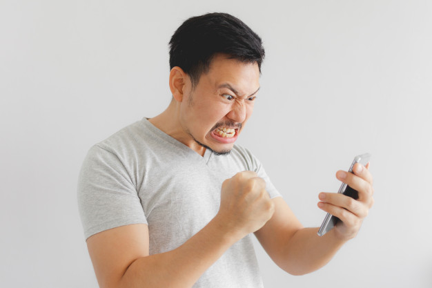 man get angry