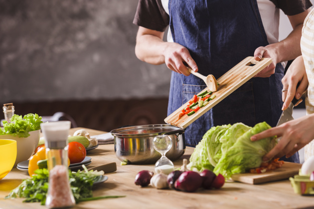 man cooking; hobbies for men