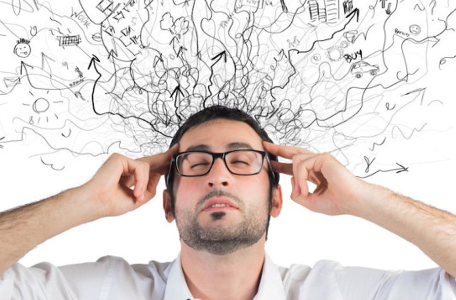 man brainstorming