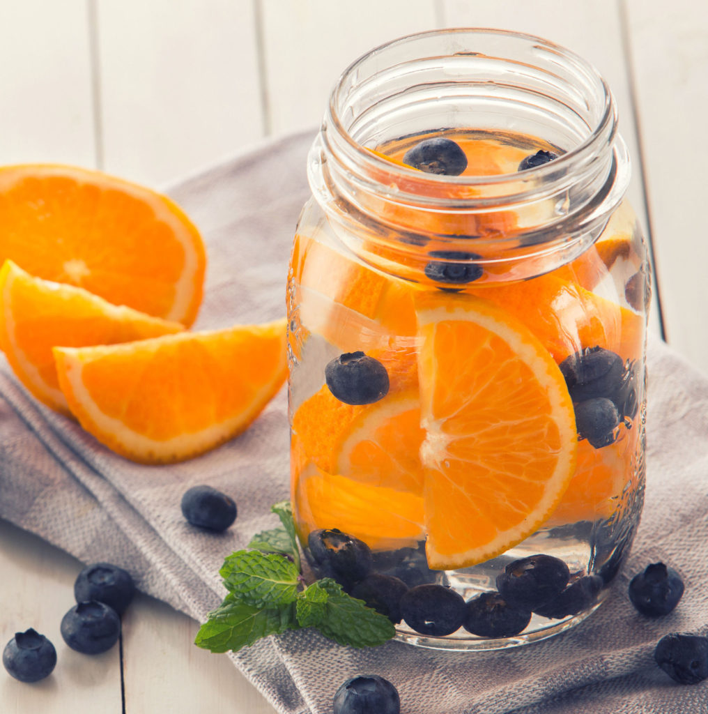 Orange and Blueberry