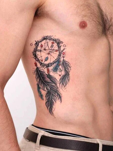 rib tattoos for men