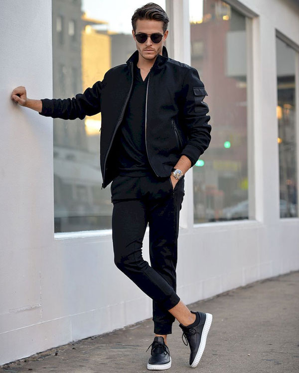 all black fashion for men