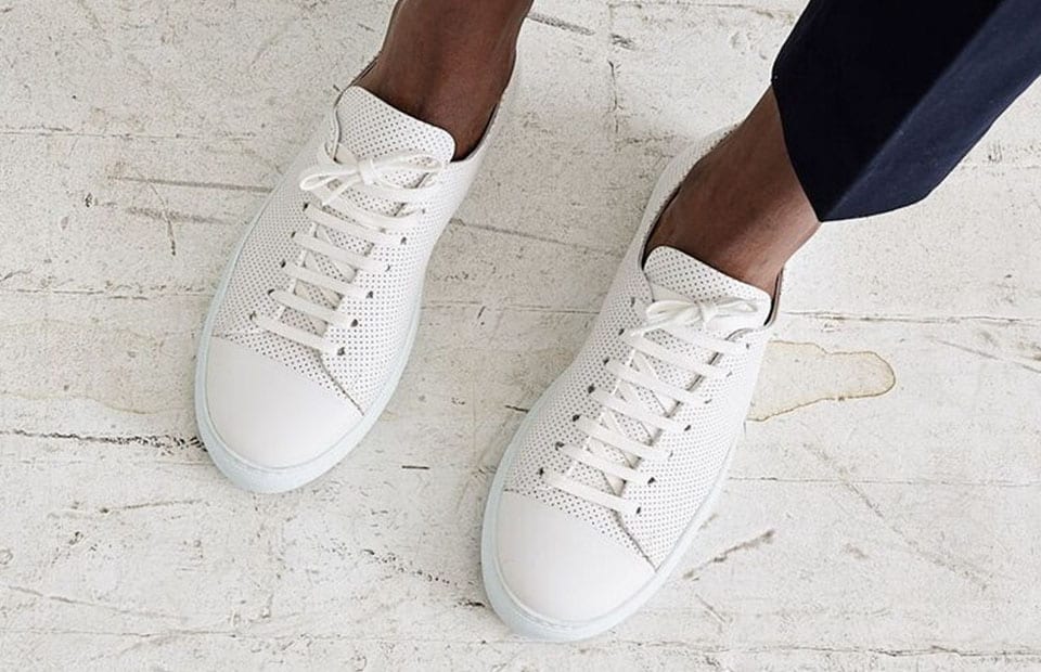 Young Man with White Sneaker