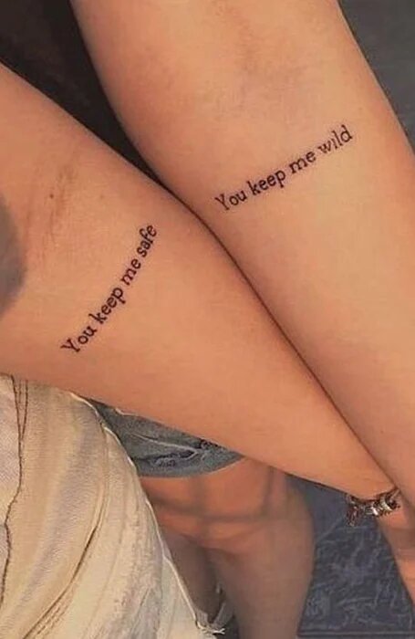 quotes couple tattoos