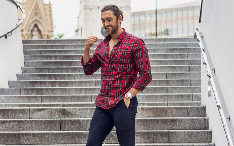 smart causal flannel fashion