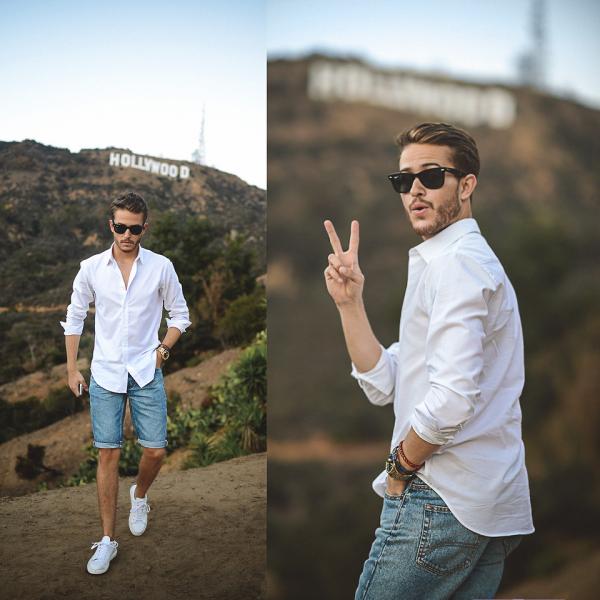 fashion tip while wearing jeans shorts