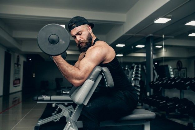 Exercise young fitness man smartphone 