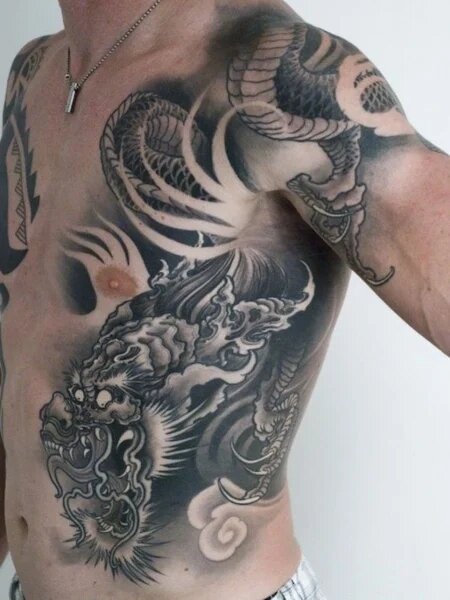 rib tattoos for men