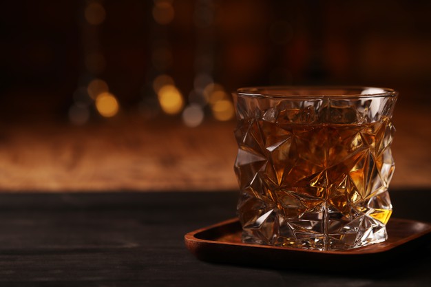 a glass of whisky