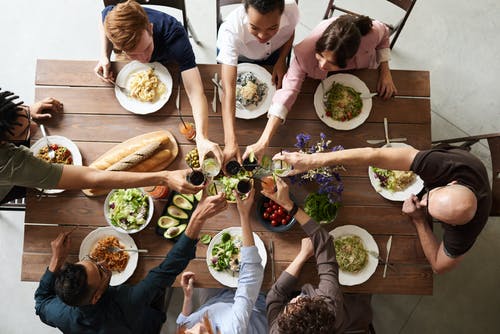 family dinner- happy lifestyle