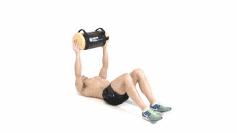 sand bag situps for men
