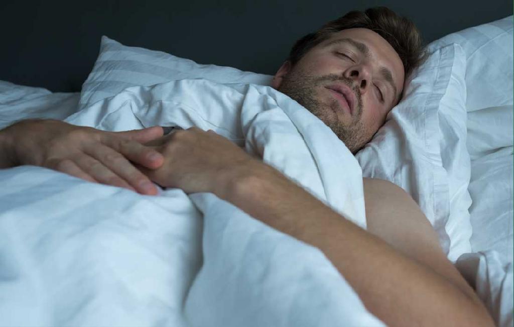 man sleeping