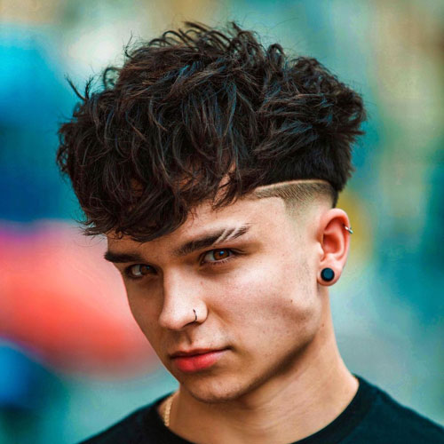 Eyebrow slit trend for men