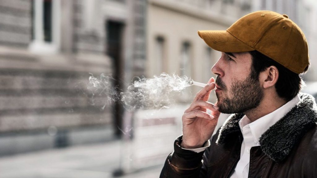 man smoking