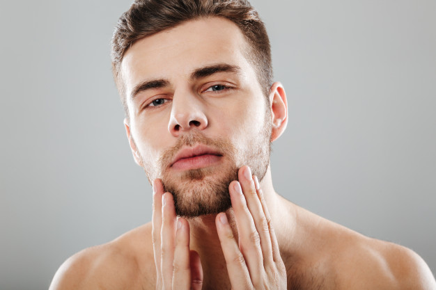  beauty portrait of a handsome bearded man