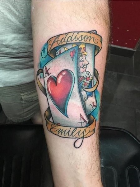 heart tattoos for men