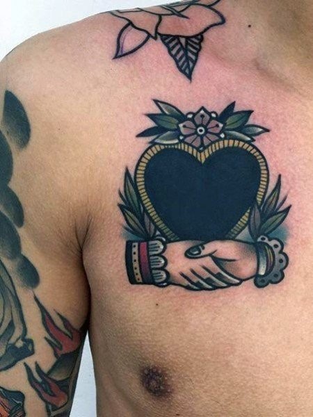 heart tattoos for men