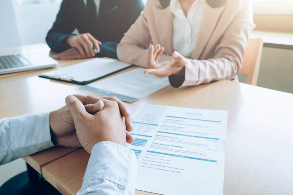 Employer or committee interviewing a candidate