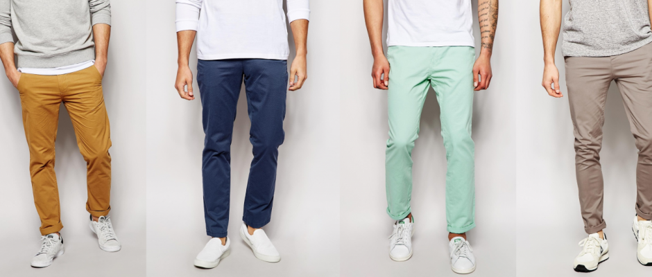 Men with chino outfits