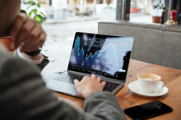 Man watching market trends