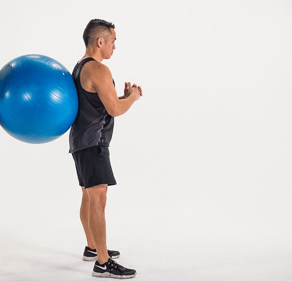 home workout with medicine ball; Healthy lifestyle