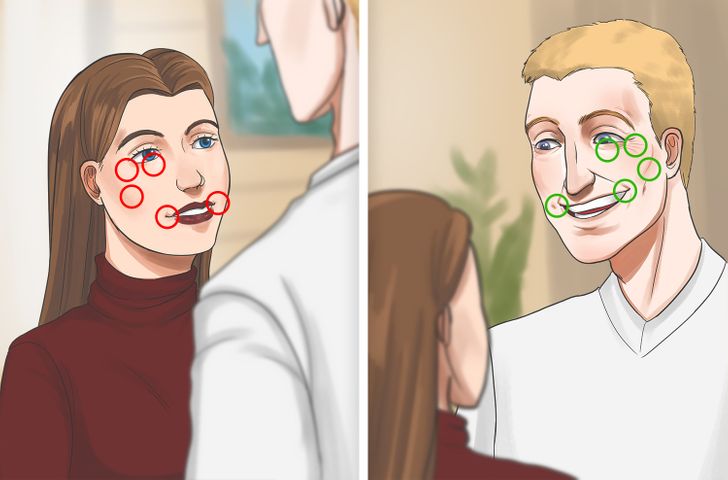 They show a fake smile