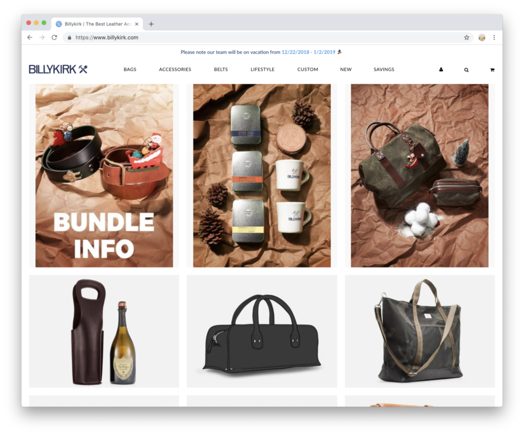 Billykirk Brand Website