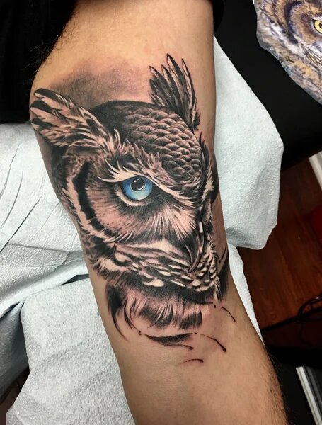 owl tattoos for men