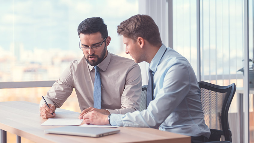 colleagues discuss; successful lifestyle
