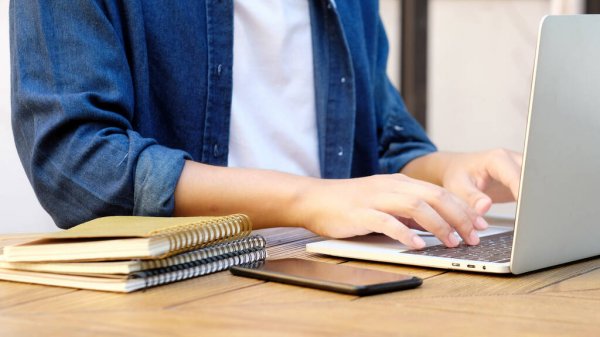 man using laptop; tips for men