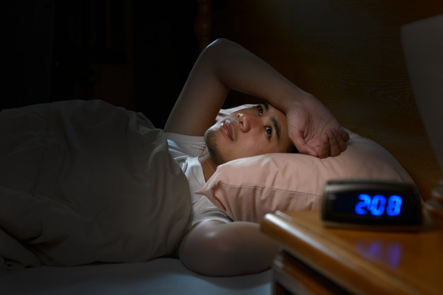 sleepless night for men