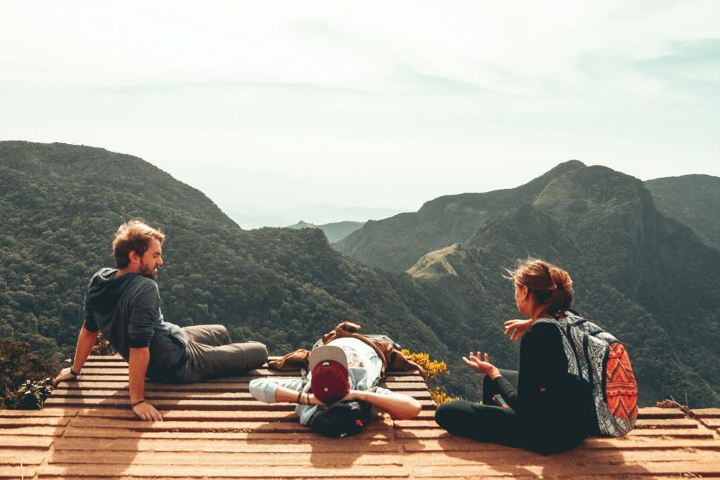 man travel alone