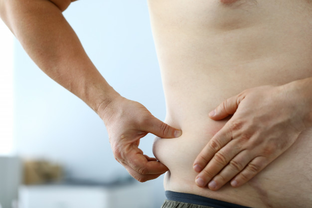 man with belly fat