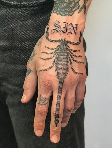 scorpian tattoos for men