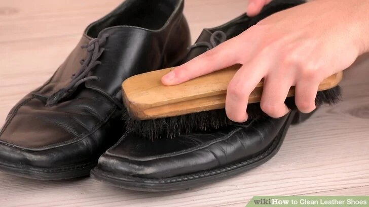 how to clean leather shoes for men