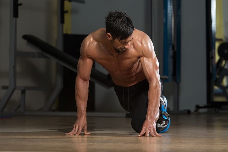 man doing workout