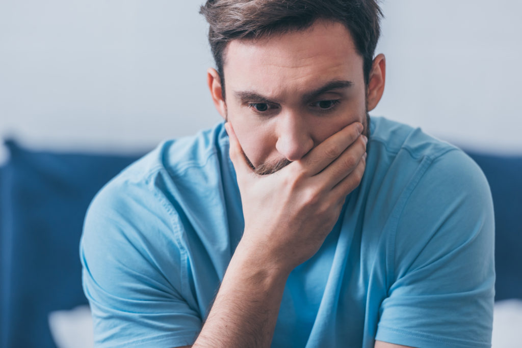 anxious man; tips for healthy lifestyle