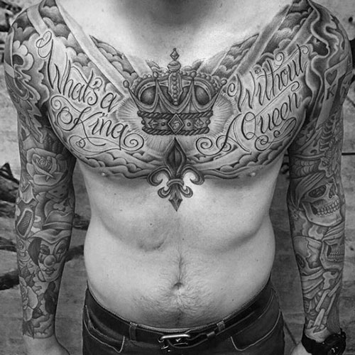 crown tattoos for men