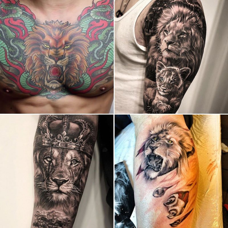 lion tattoo for men