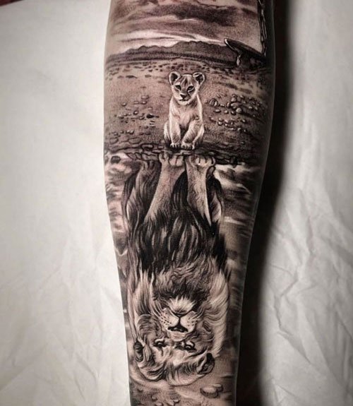 lion tattoo for men