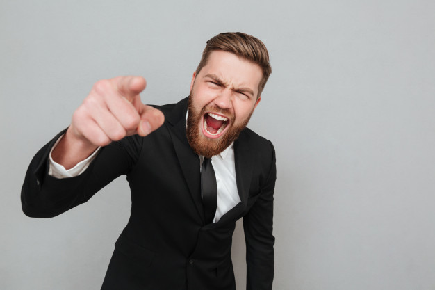 angry man