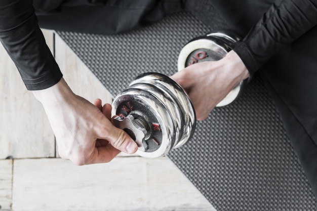 Weight male dumbbell adult fitness