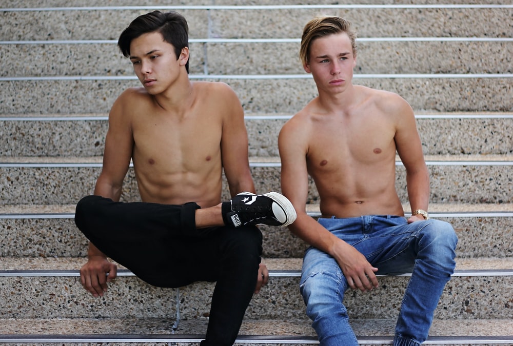 Skinny Guys Sitting