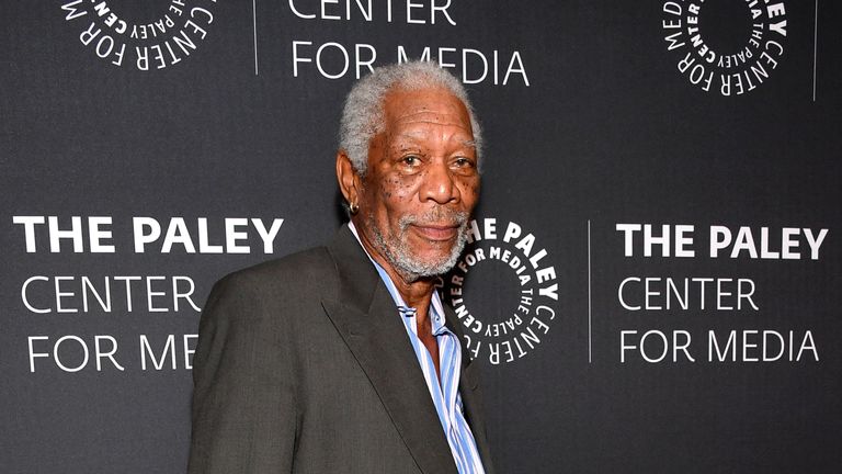 Morgan Freeman at Press Event
