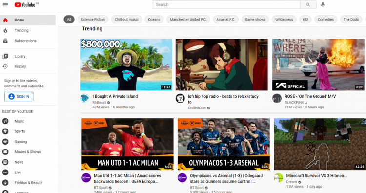 YouTube 