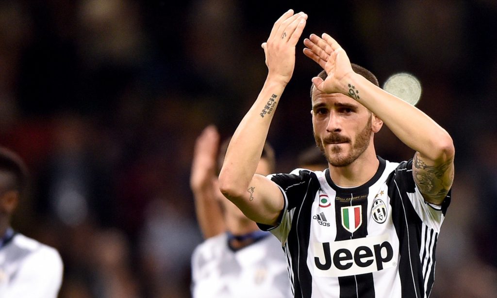 Leonardo Bonucci of Juventus looks disappointed after losing the UEFA Champions League Final match between Real Madrid and Juventus