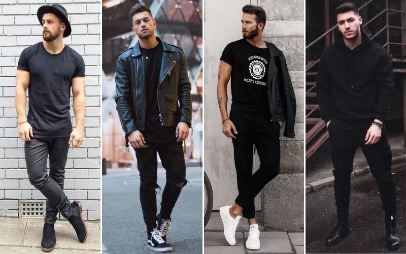 all black fashion for men