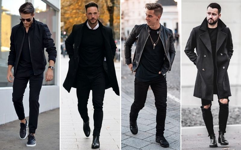 all black fashion for men