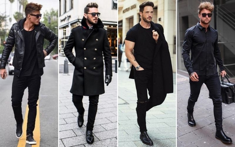 all black fashion for men