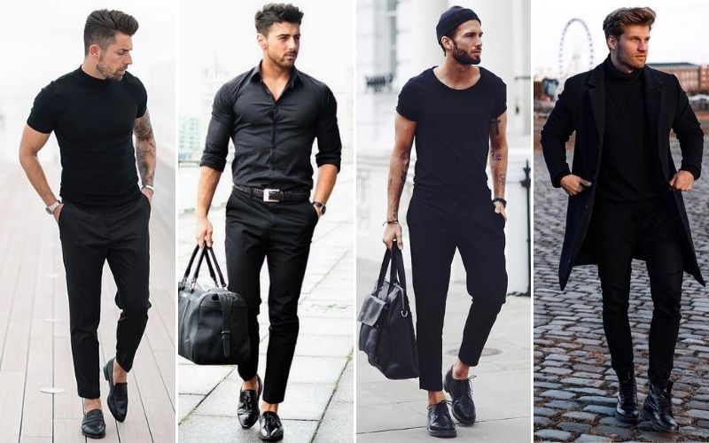 all black fashion for men